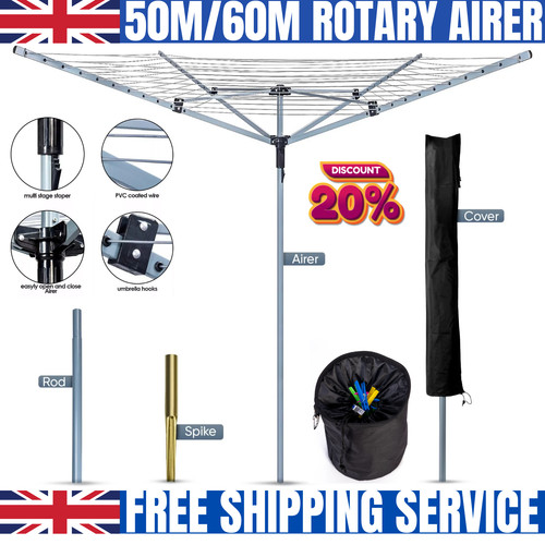 Rotary airer 50m - airer,