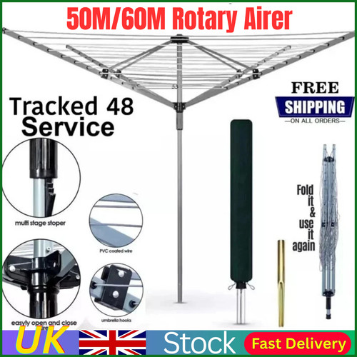 60m rotary airer clothes - clothes, dryer