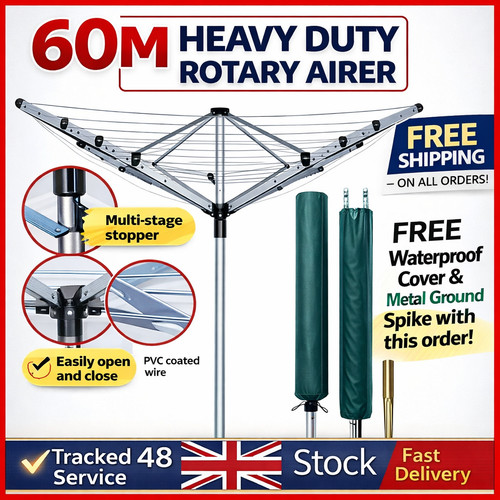 60m rotary airer arm - 60m,