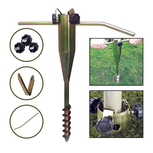 Screw steel ground spike - steel,