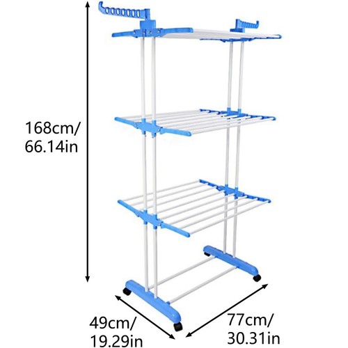 Tier foldable clothes airer - foldable,