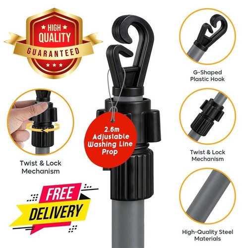 Heavy duty washing line prop - duty,