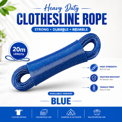 Heavy duty washing line 20m - washing,