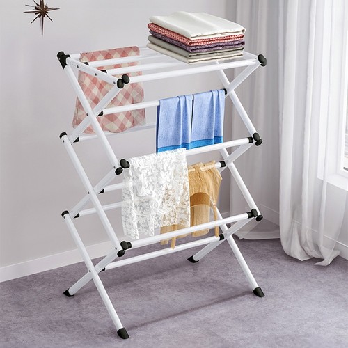 Folding clothes airer drying - folding,