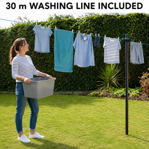 Galvanised washing line - 2.4m,