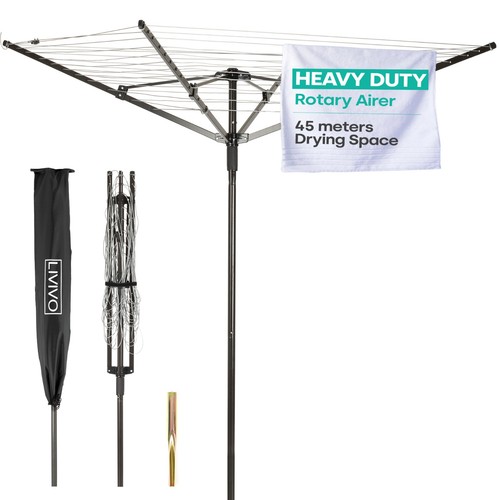 Livivo rotary clothes airer - livivo,